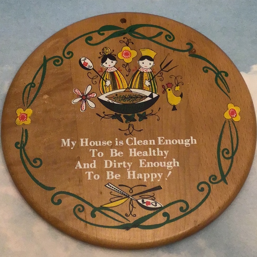Vintage Enesco mid century wall hanging Scandinavian design